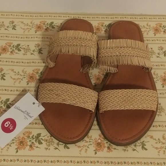 Universal Thread Shoes - Universal Thread woven slide sandal sz 6 1/2 New